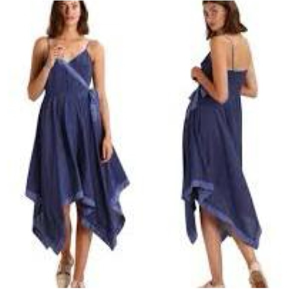 Banana Republic asymmetric handkerchief, elegant and sophisticated dress size 12